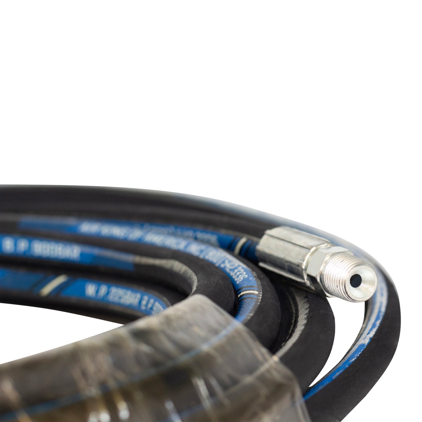 Hose, Cut Resistant, with steel-fitted end, 25ft