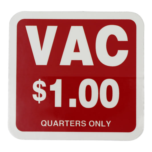 Square $1.00 Vacuum Decal