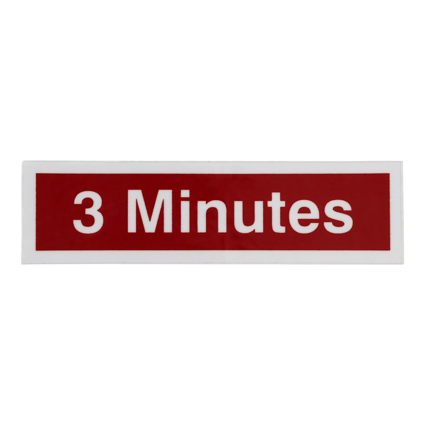 3 Minute Time Decal