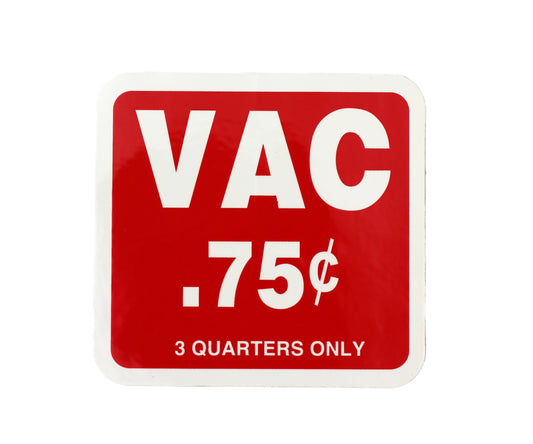 Square $0.75 Vacuum Decal